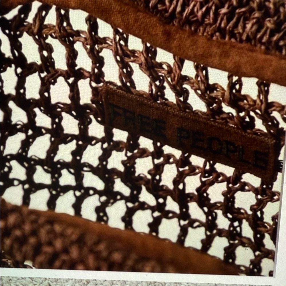 Free People Sand Bound Clutch. NWT. Chocolate - Picture 6 of 6